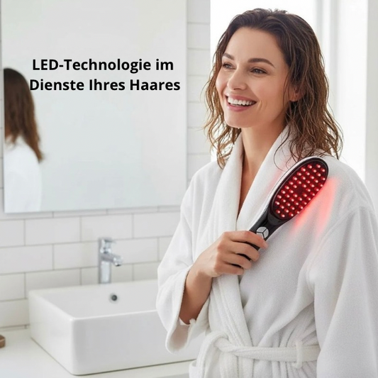 Haarmassagebürsten mit rotem und blauem LED-Licht: Die neue Revolution für kräftiges Haar und eine gesunde Kopfhaut