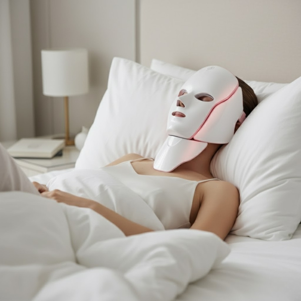 LED-Gesichts- und Halsmaske – Anti-Aging- und Hautstrahlpflege