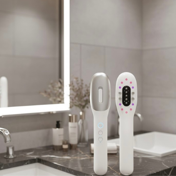 LED-Massagebürste - Haarpflege-Routine