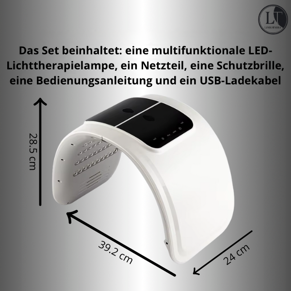 LED-Gesichts-Lichttherapiekabine - 7 Farben mit feiner Gesichtsdampfung
