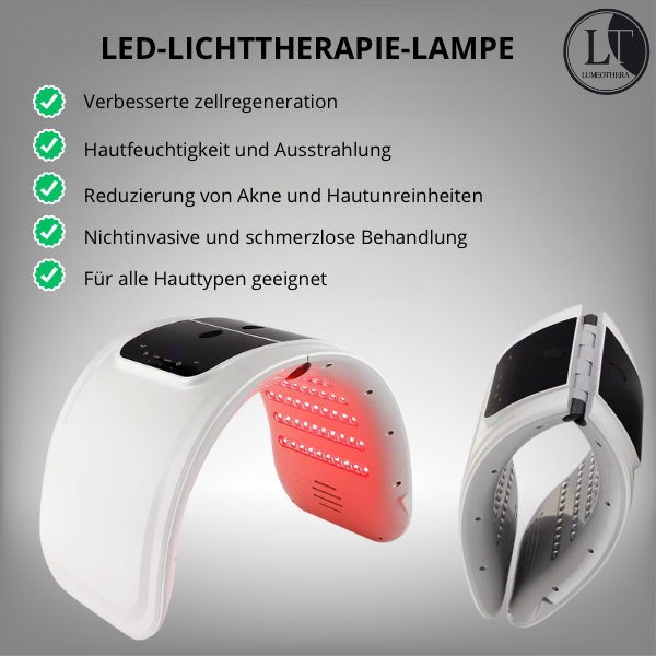 LED-Gesichts-Lichttherapiekabine - 7 Farben mit feiner Gesichtsdampfung