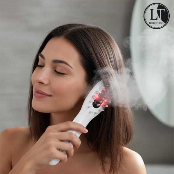 LED-Massagebürste - Haarpflege-Routine